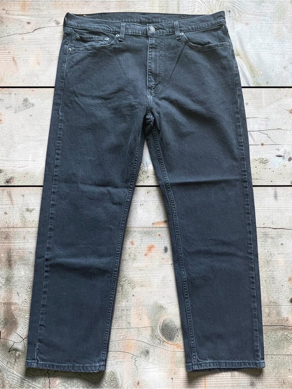 Levi's 505 Men’s Black Straight-Leg Jeans Size 38x30